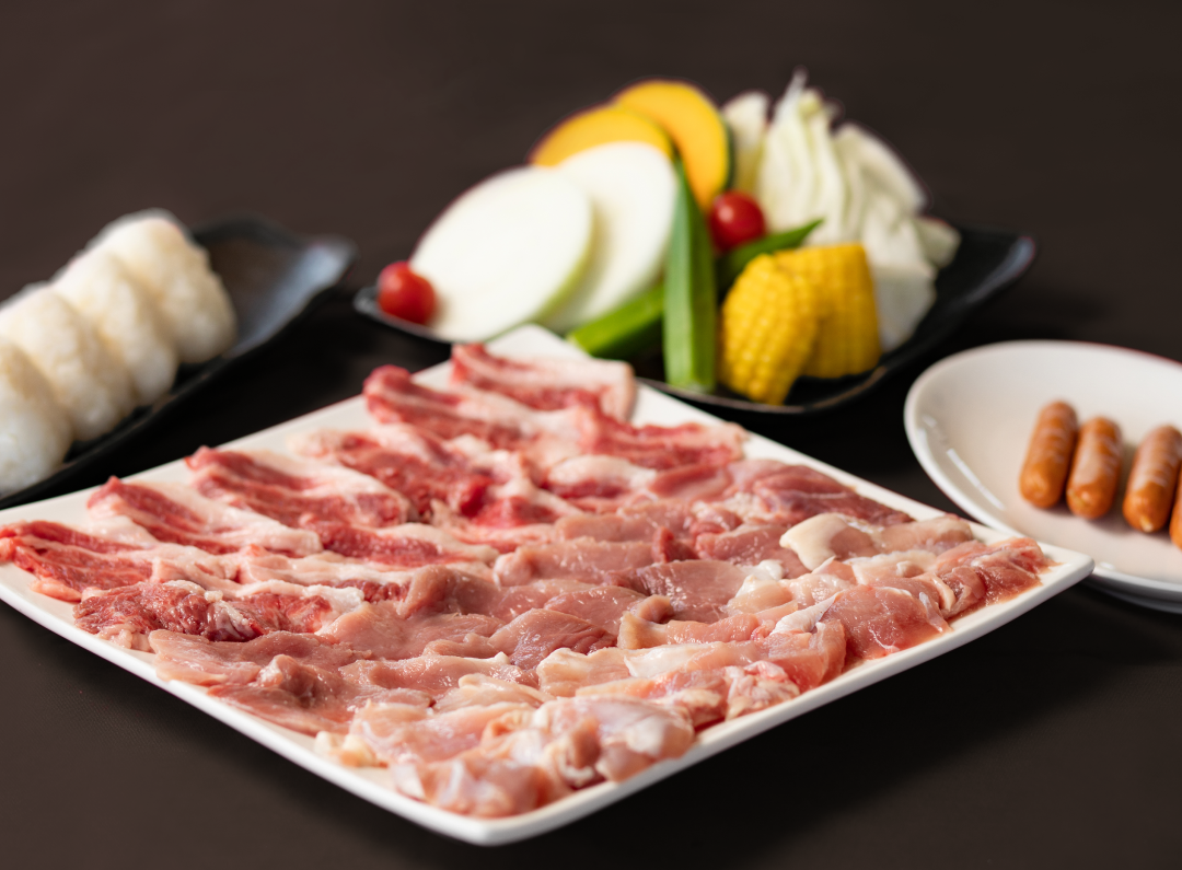 Noko Menu menu - NOKO'S OCEAN ノコズオーシャンは、福岡 姪浜港から船で10分。能古島にあるバーベキュー&レストラン